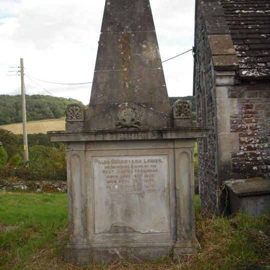 Robert Vaux monument in St Govan's churchyard