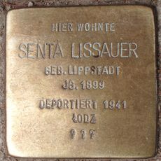 Stolperstein dedicated to Senta Lissauer