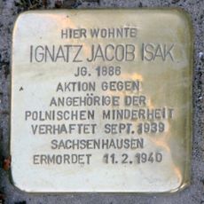 Stolperstein dedicated to Ignatz Jacob Isak