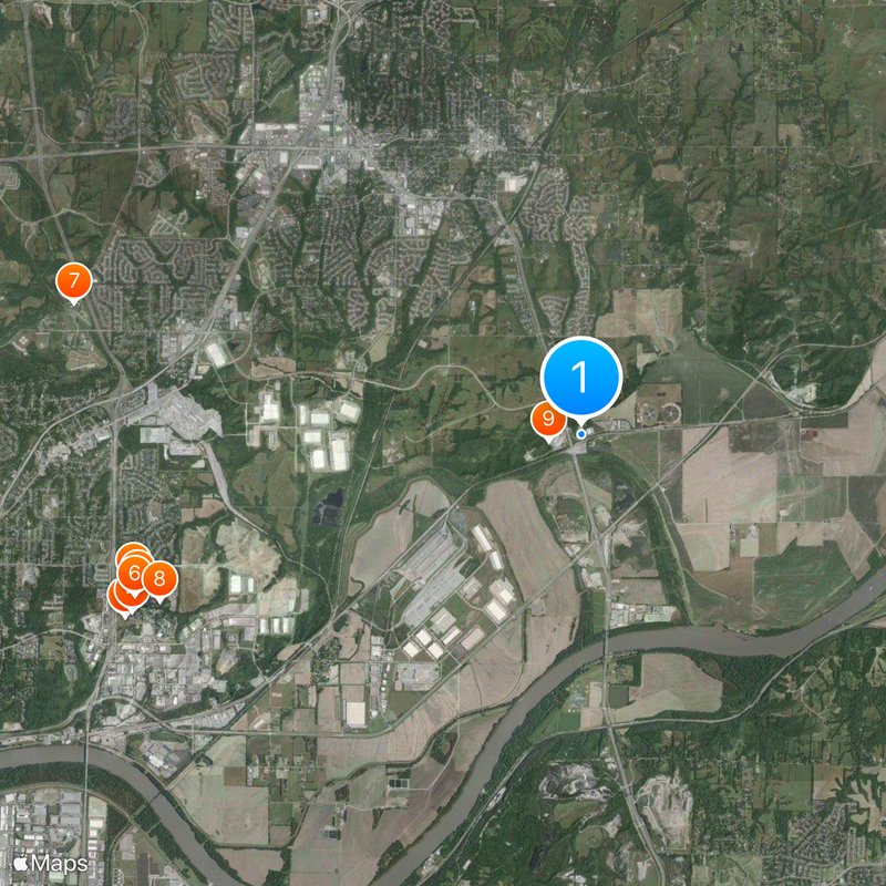 Area code 816 Map