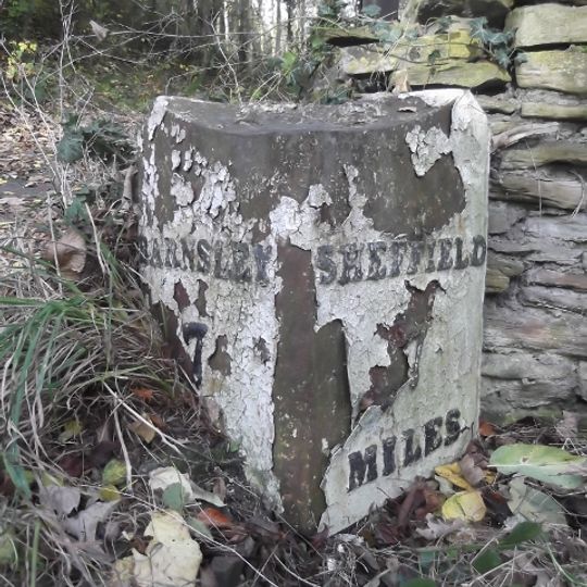 Milepost Approximately 45 Metres To South West Of Junction With Kirby Lane