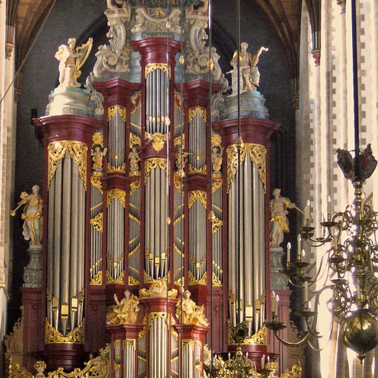 Pipe organ in Grote of Sint-Bavokerk