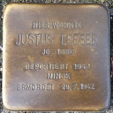 Stolperstein en memoria de Justus Leeser