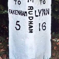 Milestone, 30yds E of gate to Coxford Nurseries, opp. cottages