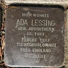 Stolperstein dedicated to Ada Lessing