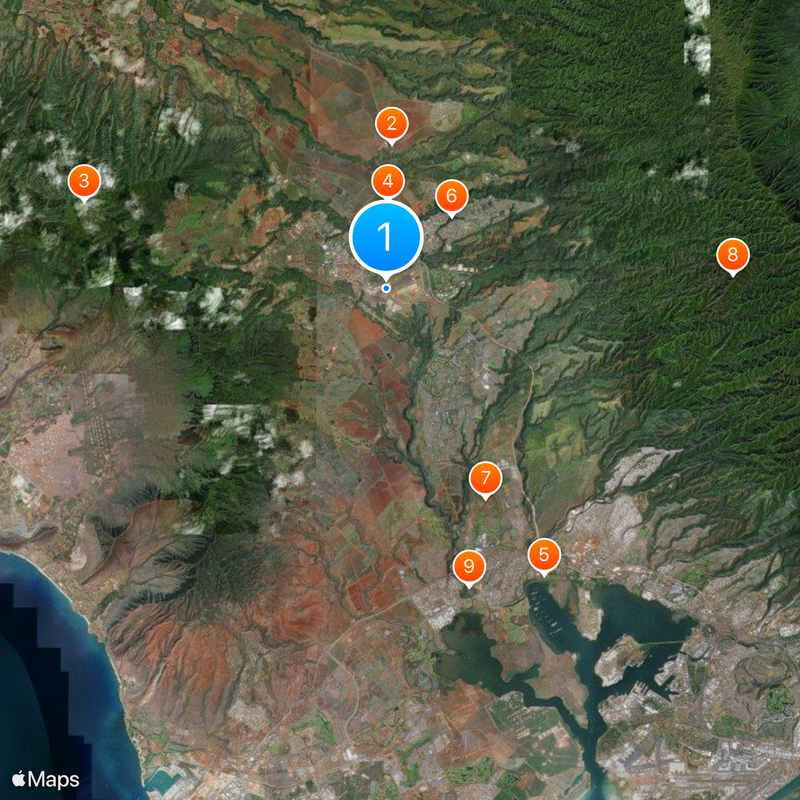 Wheeler Army Airfield Mappa