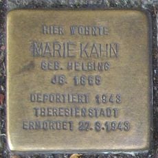 Stolperstein en memoria de Marie Kahn