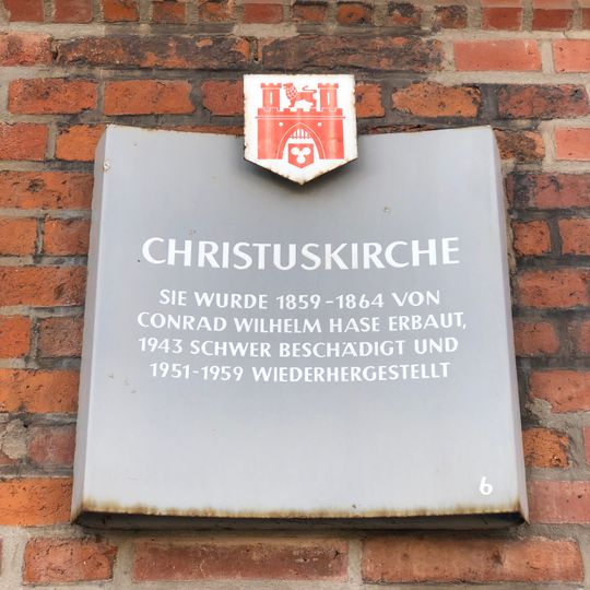 Christuskirche plaque