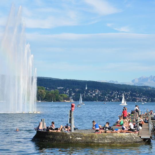 Springbrunnen Aquaretum Zürich