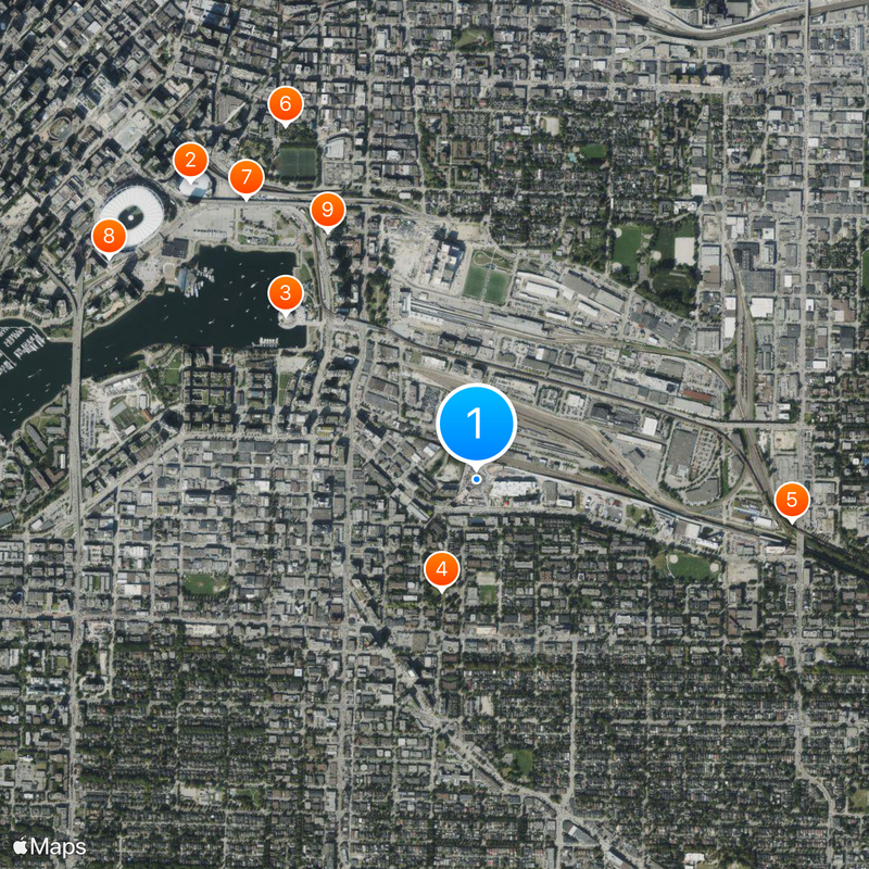 Emily Carr University of Art and Design Map
