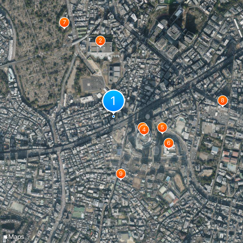 EX THEATER ROPPONGI Karte