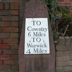 Milestone, Warwick Road; opp. Moorlands Ave in front of Milestone Cottage