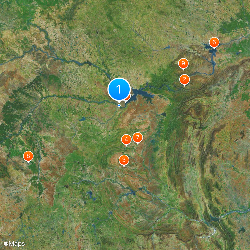 Konda Reddy Fort Mapa