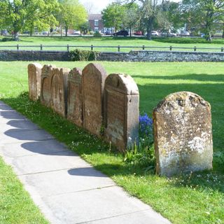 Row Of 7 Headstones Approximately 3 Metres East Of Chancel Of Church Of St Margaret