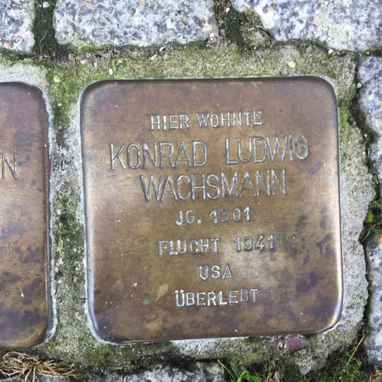 Stolperstein em memória de Konrad Wachsmann