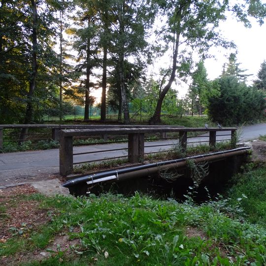Bridge of Sokolská street over the Šembera in Český Brod