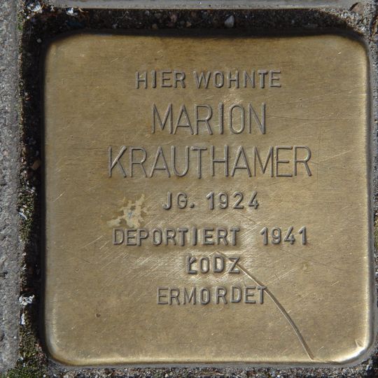 Stolperstein dedicated to Marion Krauthamer