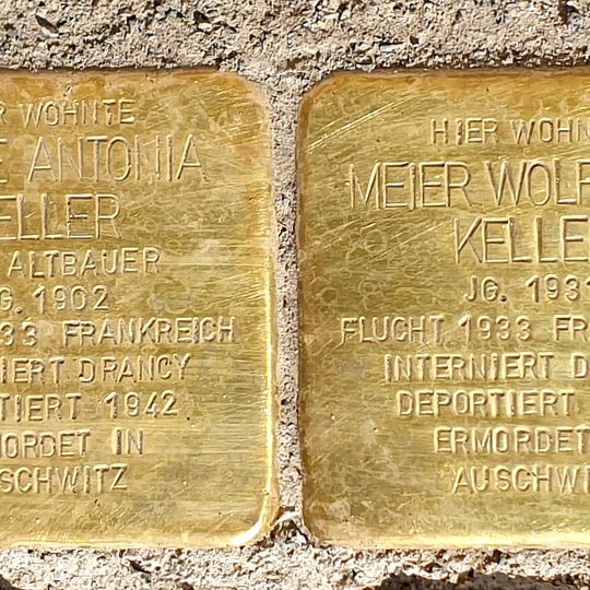 Stolperstein en memoria de Taube Antonia Keller