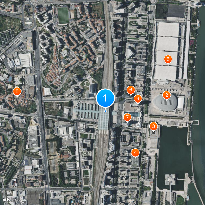 Gare do Oriente Mapa