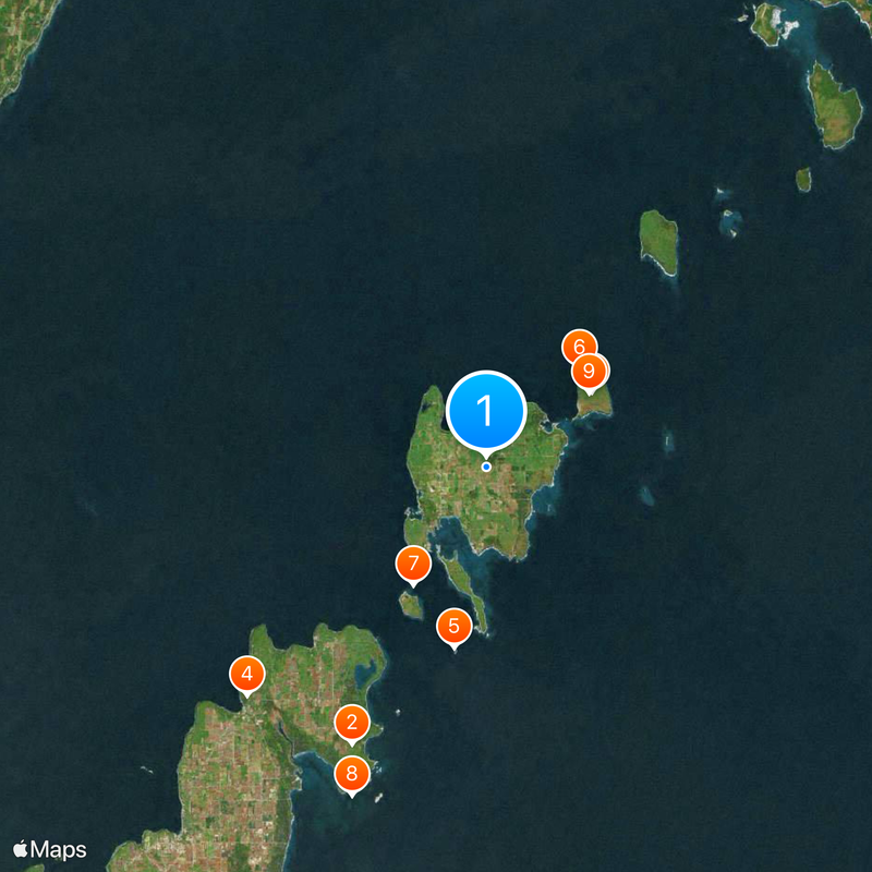 Washington Island Map