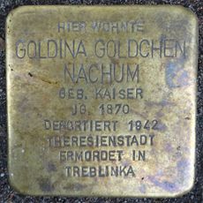 Stolperstein dedicated to Goldina Goldchen Nachum