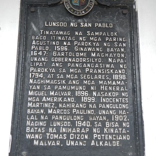 City of San Pablo historical marker