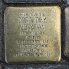 Stolperstein dedicated to Dora Dina Abraham