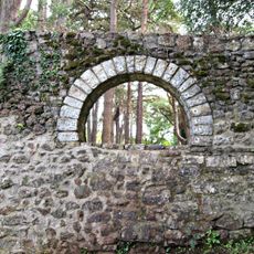 Wall extending west from near the Dovecote in the Garden of St Fagans Castle