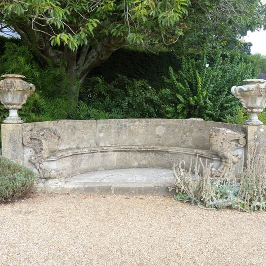 Semi Circular Garden Seat To East Of Kitchen Courtyard Walls