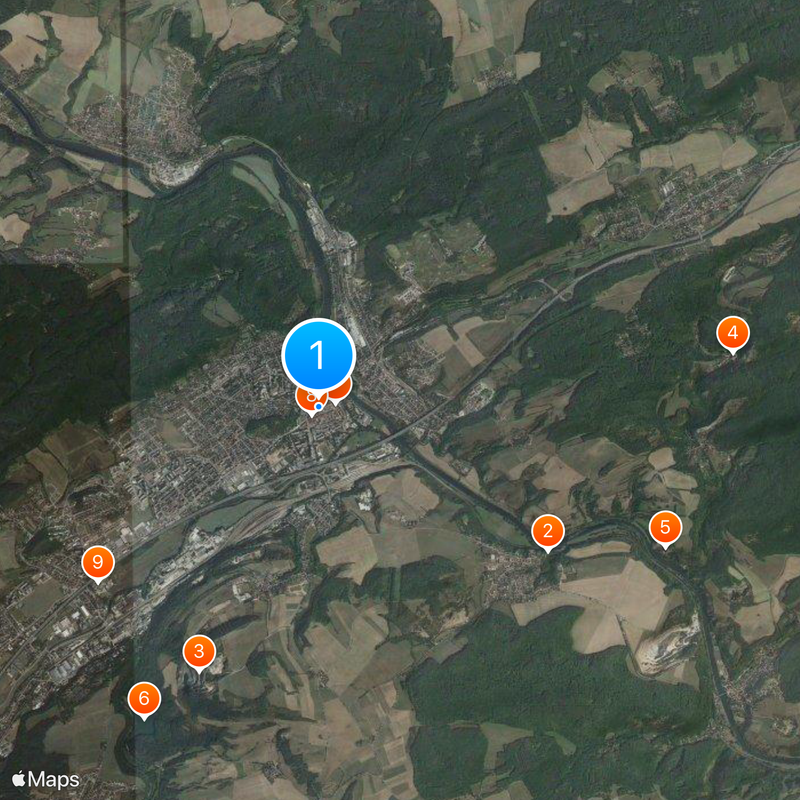 Beroun Mappa