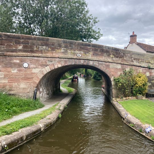 Shropshire Union Canal Pave Lane Road Bridge At Sj 821 201