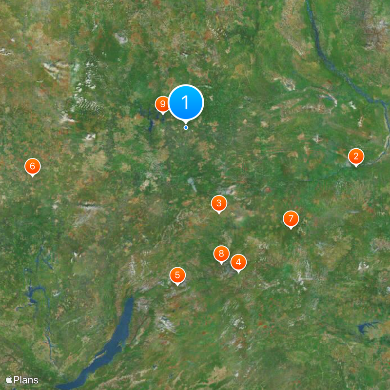Mir diamond mine Map