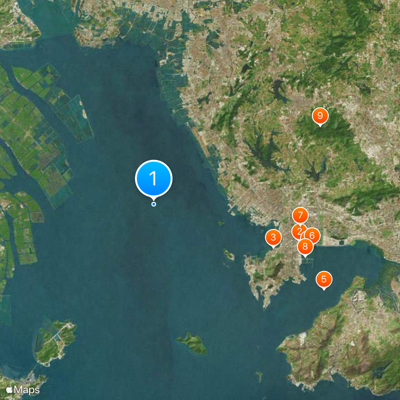 Shenzhen-Zhongshan Link Map