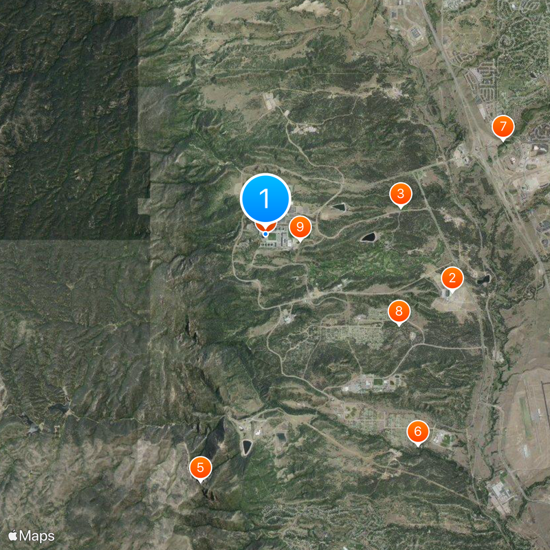 United States Air Force Academy Cadet Chapel Mappa