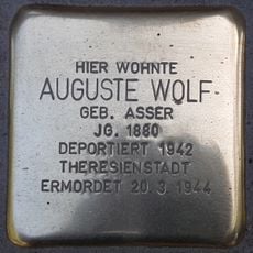 Stolperstein en memoria de Auguste Wolf