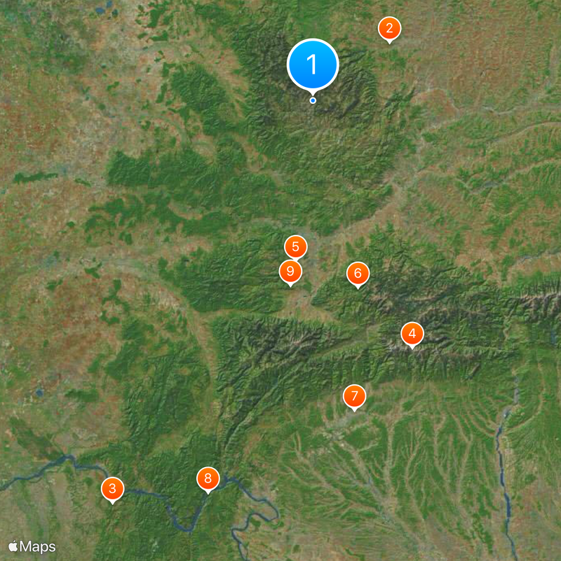 Western Romanian Carpathians Map