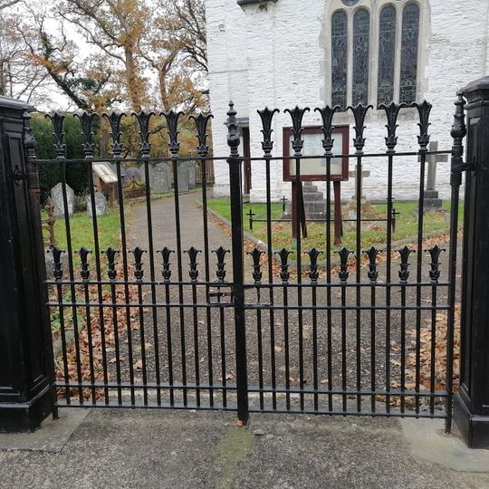 Entrance gates to Church of St David