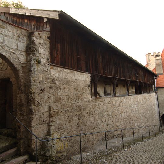 Torturm, sogenannter Stephansturm, mit Wehrgang und Zwinger