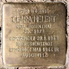 Stolperstein em memória de Clara Helfft