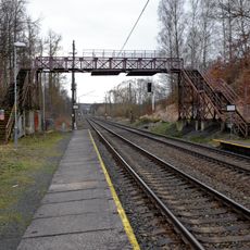 Lávka přes železniční trať v zastávce Hlavno