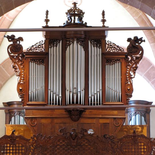 Orgue de tribune de l'abbatiale Saint-Jean-Baptiste de Saint-Jean-Saverne