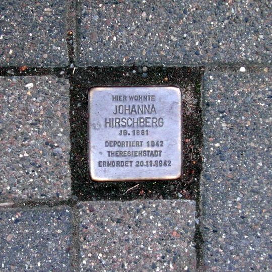 Stolperstein en memoria de Johanna Hirschberg