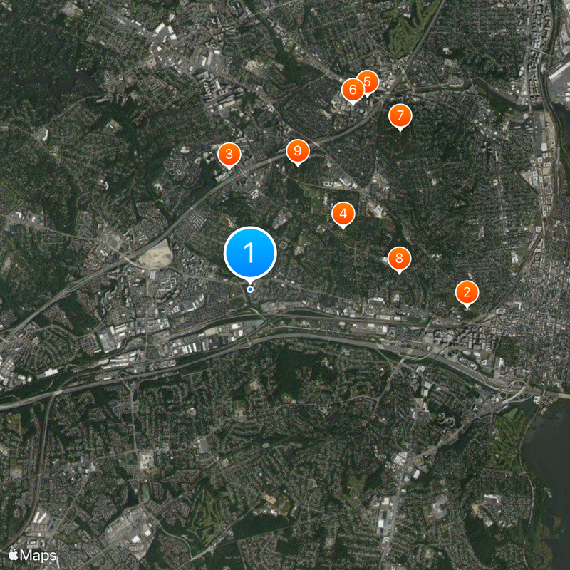 Strayer University Map