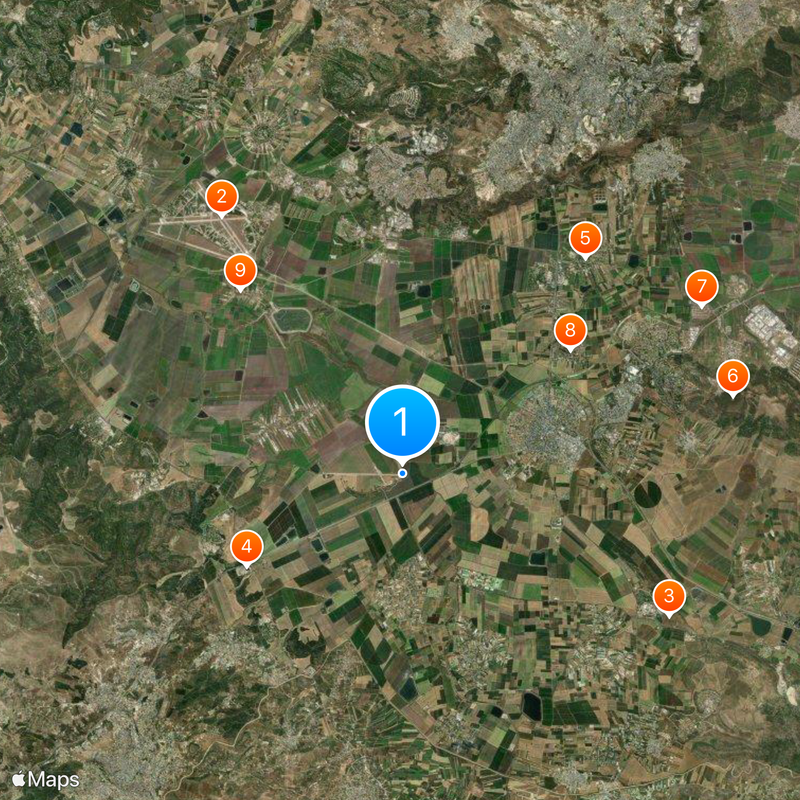 Jezreel Valley Map