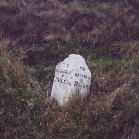 Milestone 3/4 Mile To East Of Junction With Turvin Road