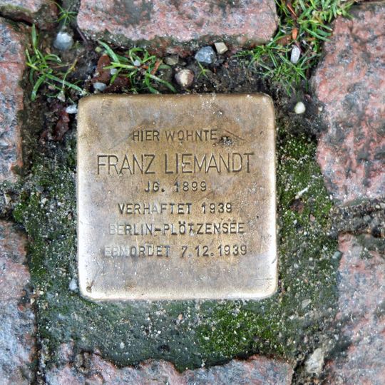 Stolperstein für Franz Liemandt
