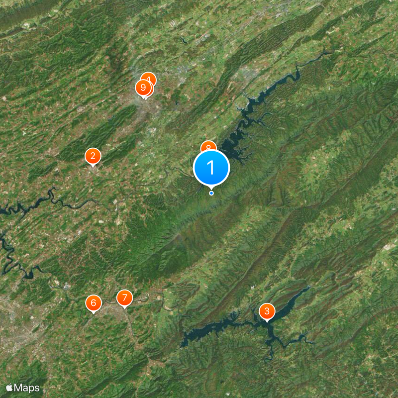 Cherokee National Forest Map