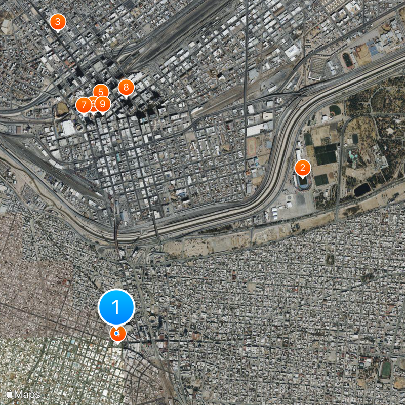 El Paso–Juárez Map