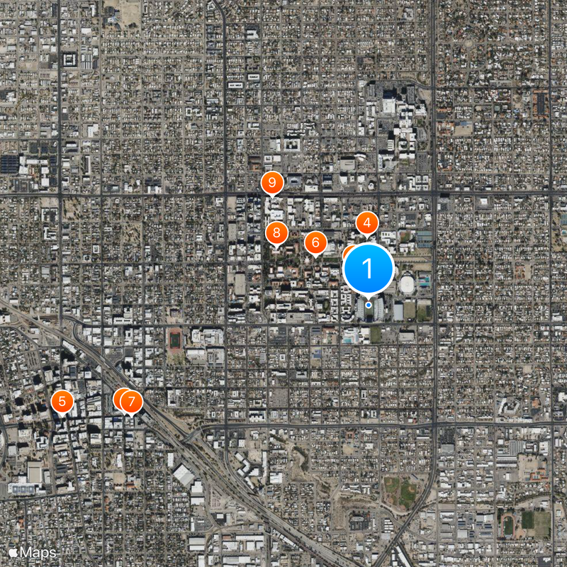 Arizona Stadium Carte