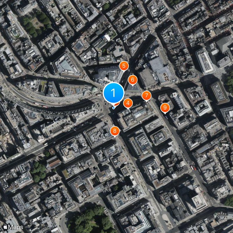 Piccadilly Circus tube station Map